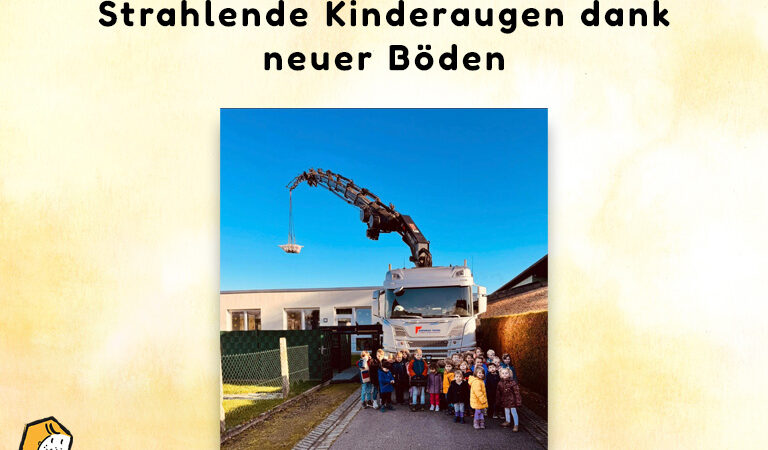 Strahlende Kinderaugen dank neuer Böden