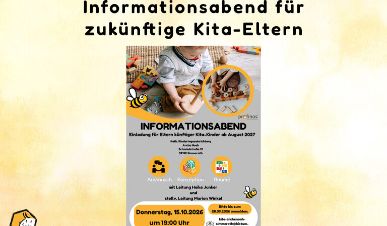 Informationsabend für zukünftige Kita-Eltern (Aufnahme ab August 2027)